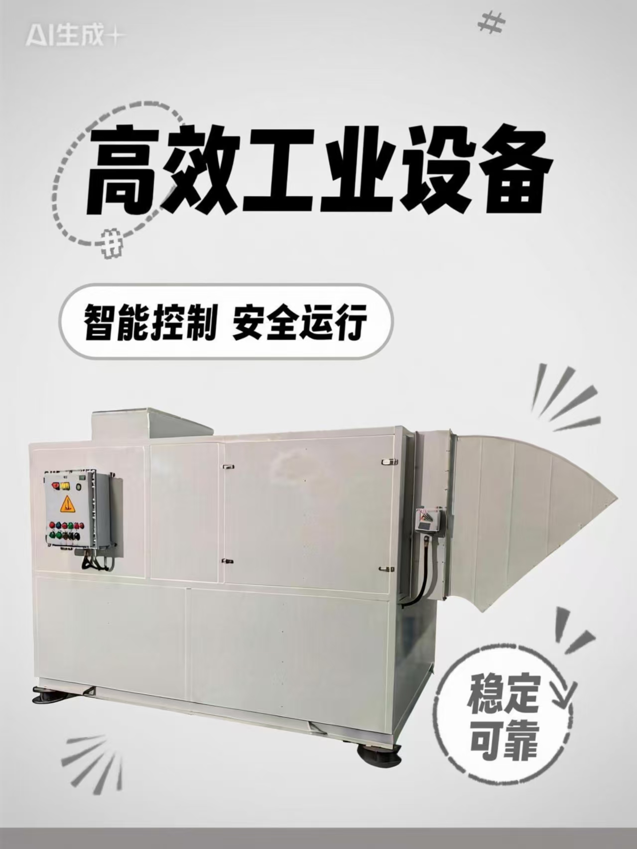 自清潔沙塵過濾機組 多風沙區域 抗靜電耐高溫 無需更換備件